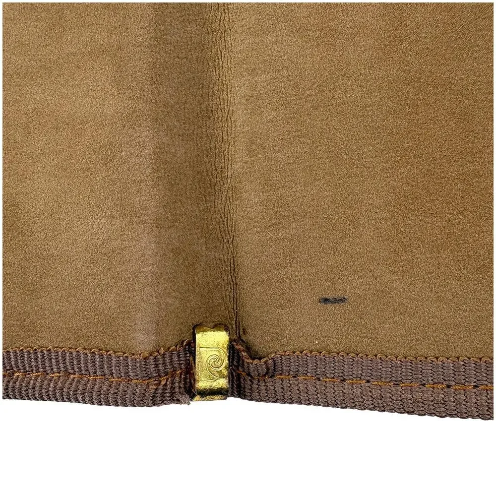 Pierre Cardin VTG Padfolio Notepad Folio Made Italy Houndstooth Brown 9.5